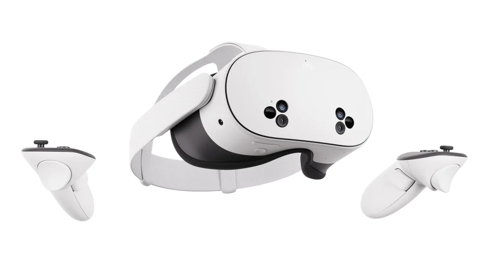 Visor Meta Quest 3S con sus controles